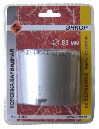 Коронка карбидная по керамике Ф83 мм 57007 купить в Уфе