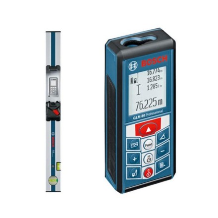 Лазерный дальномер-уклономер Bosch GLM 80 Prof +Шина-уровень R60 купить в Уфе