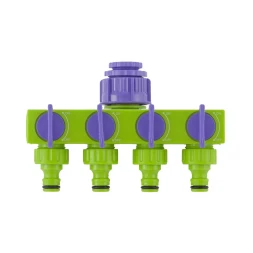 Разветвитель четырёхканальный 1/2" 3/4" регулируемый PALISAD 66425