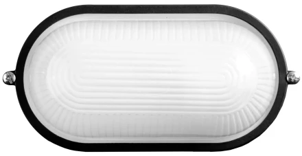 Светильник уличный СВЕТОЗАР влагозащищенный, овал, цвет черный, 100Вт SV-57203-B купить в Уфе