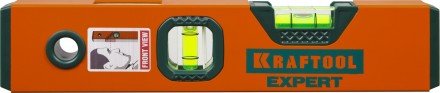 Уровень коробчатый &quot;EXPERT&quot;, KRAFTOOL 34710-025, 2 ампулы, 0,5 мм/м, 250мм 34710-025_z01 купить в Уфе