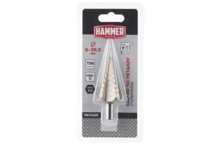 Сверло по металлу HAMMER Ф30х80мм (DR MT 6,0-30,5мм*80/10мм) купить в Уфе