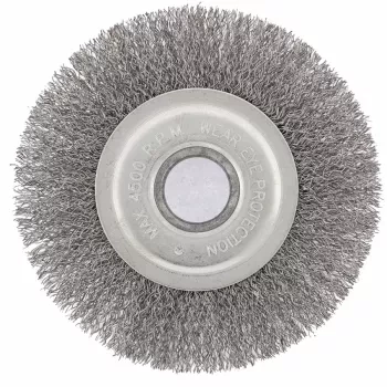 Щетка для УШМ 150 мм посадка 22,2 мм плоская витая проволока  СИБРТЕХ 746647 купить в Уфе