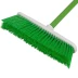 Щетка пластмассовая для подметания пола, 27 см, c черенком, 120 см, салатовая щетина, Home Palisad 935455 купить в Уфе