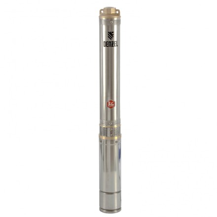 Скважинный насос Denzel DWC-3-60, центробежный, диаметр 3&quot;, 800 Вт, 3300 л/ч, напор 60 м 97255 купить в Уфе