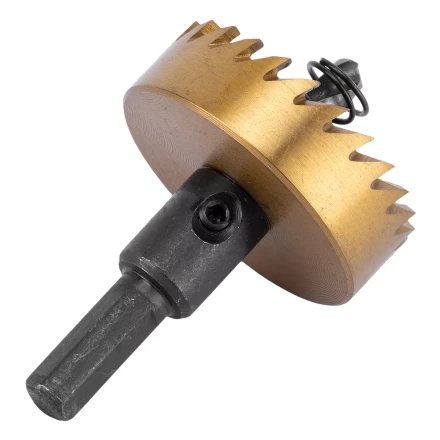 Коронка по металлу HSS, 45 мм, нитридтитановое покрытие Denzel 724115 купить в Уфе