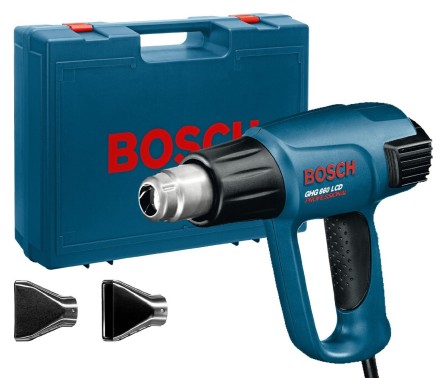 Фен строительный BOSCH GHG 660 LCD 2 насадки купить в Уфе