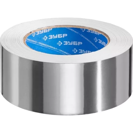 Лента алюминиевая ЗУБР "ПРОФЕССИОНАЛ", до 120 °С, 60мкм, 50мм х 50м 12262-50-50 купить в Уфе