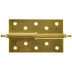 Петля дверная разъемная ЗУБР &quot;ЭКСПЕРТ&quot;, 1 подшипник, цвет мат. латунь (SB), левая, с крепежом, 125х75х2,5мм,2шт 37605-125-3L купить в Уфе