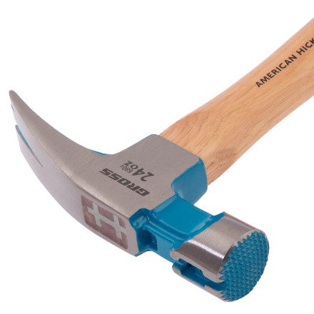 Молоток-гвоздодер, 680 г Gross 10425, угол 75, магнит, обрезиненная рукоятка AMERICAN HICKORY купить в Уфе