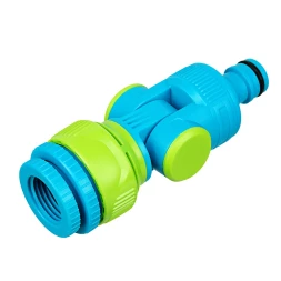 Адаптер штуцерный Palisad, шарнирный, с переключателем, 1/2-1'', Luxe 65781