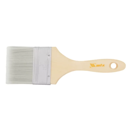 Кисть плоская для лаков &quot;Евро&quot; 3&quot;, искусственная щетина, деревянная ручка Matrix 83089 купить в Уфе