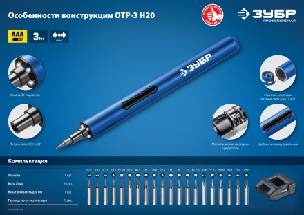 Отвертка для точных работ ОТР-3 Н20 серия ПРОФЕССИОНАЛ купить в Уфе