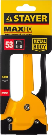 Степлер &quot;B 53&quot;, металлический корпус, для тонкой скобы тип 53 (4-8 мм), STAYER Master 3145_z01 купить в Уфе