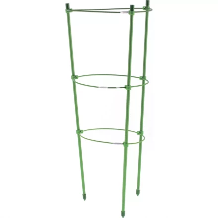 Поддержка для растений круглая h 45 см металл в пластике 3 кольца PALISAD 644005 купить в Уфе