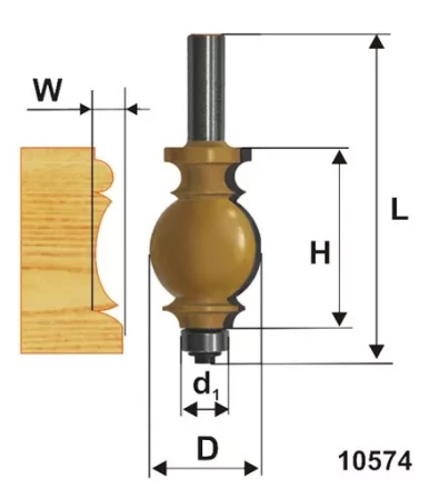 Фреза кромочная фигурная ф254х35мм хв 12мм 10574 купить в Уфе