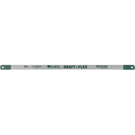 Полотно &quot;KRAFT-FLEX&quot; по металлу, KRAFTOOL 15942-18-S50, Bi-Metal, 18TPI, 300 мм, 50 шт 15942-18-S50 купить в Уфе