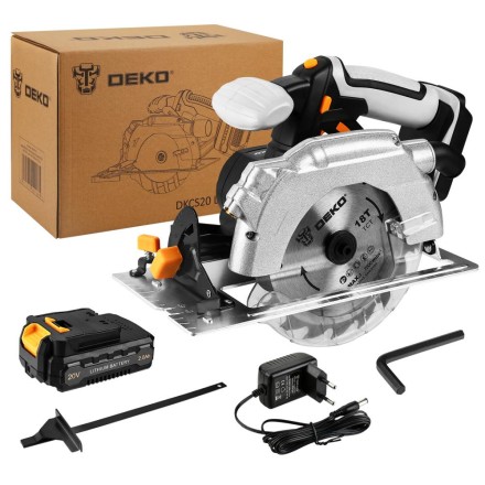 Пила дисковая аккумуляторная DEKO DKCS20 Laser, 063-4205 купить в Уфе