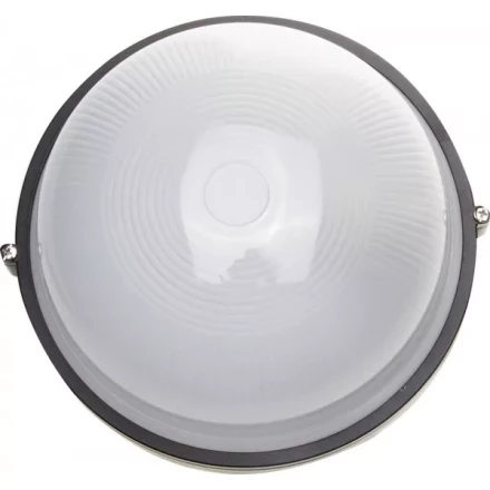 Светильник уличный СВЕТОЗАР влагозащищенный, круг, цвет черный, 100Вт SV-57253-B купить в Уфе