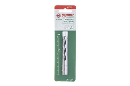 Сверло по дереву HAMMER Ф6х93мм (DR WD WR 6,0мм*93/57мм) купить в Уфе
