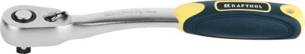 Трещотка для торцовых головок KRAFTOOL &quot;PRO&quot;, Сr-V сталь, 72 зубца, изогнутая, 3/8&quot; 27795-3/8_z02 купить в Уфе