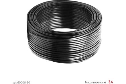 ЗУБР ВВГ-Пнг(А)-LS, 2 x 1.5 мм2, 50 м, ГОСТ 31996-2012, плоский, силовой кабель с пониженным дымо-газовыделением, Профессионал (60006-50) купить в Уфе