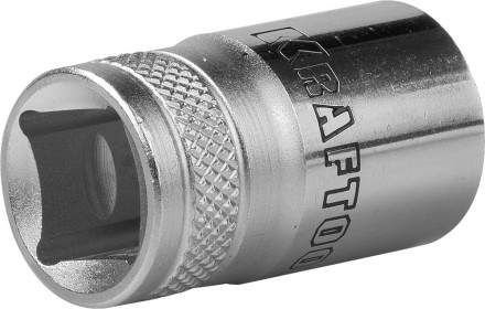 Торцовая головка KRAFTOOL &quot;INDUSTRIE QUALITAT&quot;, Cr-V, SUPER-LOCK, хромосатинированная, 1/2&quot;, 15 мм 27801-15_z01 купить в Уфе
