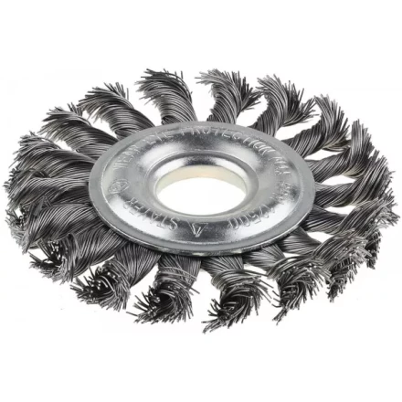 ЗУБР &quot;ПРОФЕССИОНАЛ&quot;. Щетка дисковая для УШМ, плетеные пучки стальной проволоки 0,5мм, 115х22мм 35190-115_z01 купить в Уфе