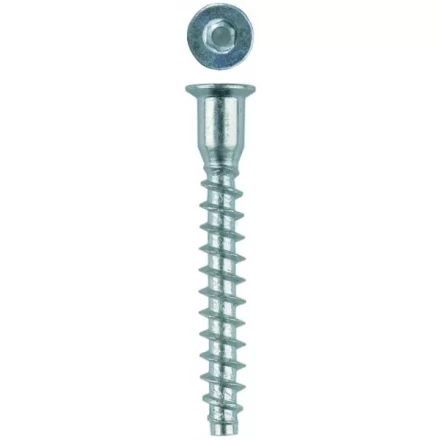 Винт-конфирмат ЗУБР оцинкованный, шестигранный шлиц, 7,0ммх70мм, 1800шт 4-308050-70-070 купить в Уфе