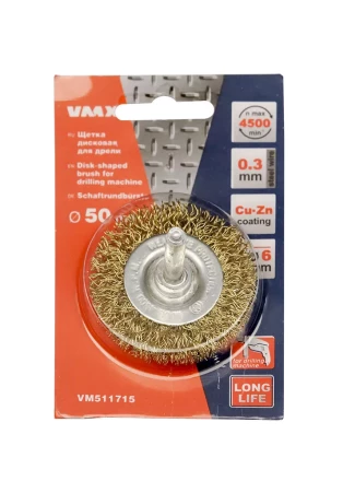 Щетка для дрели ф50 мм дисковая VMX 511715 купить в Уфе