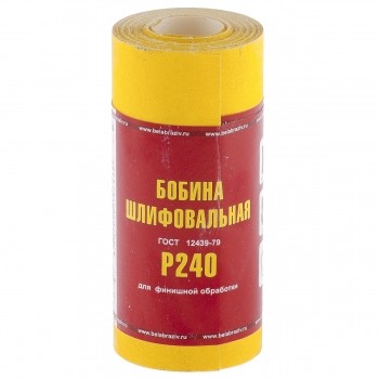 Шкурка на бумажной основе LP41C зерн. Р240 мини-рулон 115мм х 5м (БАЗ) Россия 75634 купить в Уфе