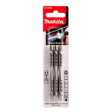 Биты Makita PH2 85мм 3шт, 2-х сторонние (B-12326) купить в Уфе