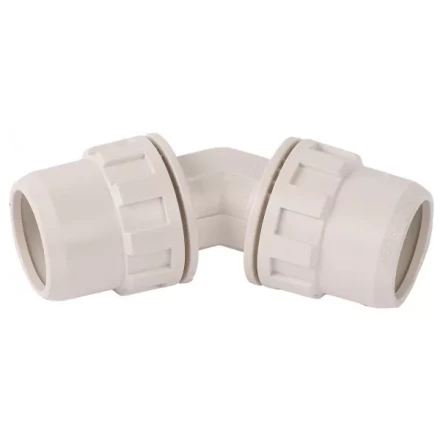 Соединитель ЗУБР &quot;ШиреФит&quot; угловой 45° &quot;штуцер с гайкой - штуцер с гайкой&quot;, 32мм 51491-32 купить в Уфе