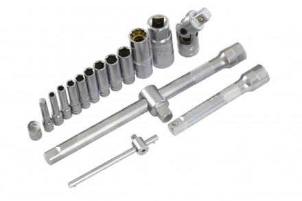 Набор инструментов 78 предметов , 120 зубьев, CrV, 1/4&quot;, 1/2&quot; Gross 14148 купить в Уфе