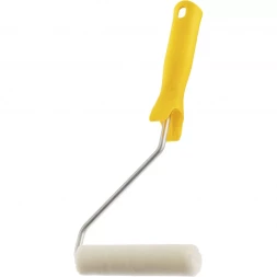 Мини-валик в сборе "Лаки" 110 мм ворс 5 мм D 16 мм D ручки 6 мм Велюр Сибртех 80592