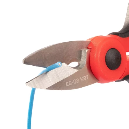 Ножницы электрика универсальные КВТ ES-02 для резки проводов до 6 мм (102358) купить в Уфе