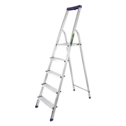 Стремянка алюминиевая с органайзером &quot;УНИВЕРСАЛ&quot; 5 ступеней Сибртех 97895 купить в Уфе