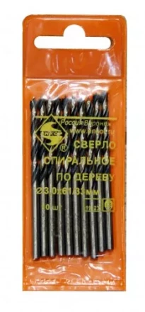 Сверло для дерева 3 мм спиральное 19123 купить в Уфе