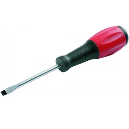 Отвертка ЗУБР &quot;МАСТЕР&quot;, хром-ванадиевая сталь, эргономичная двухкомпонентная рукоятка, SL 6,0х100мм 25231-06-10 купить в Уфе