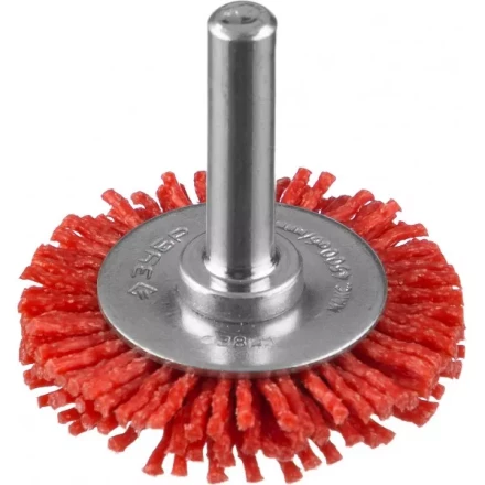 ЗУБР &quot;ПРОФЕССИОНАЛ&quot;. Щетка дисковая для дрели, нейлоновая проволока с абразивным покрытием, 38мм 35161-038_z02 купить в Уфе