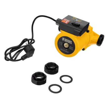 Циркуляционный насос CP25-8, напор 8 м, 130 л/мин, 1 м кабель, монт. длина 180 мм Denzel 99412 купить в Уфе