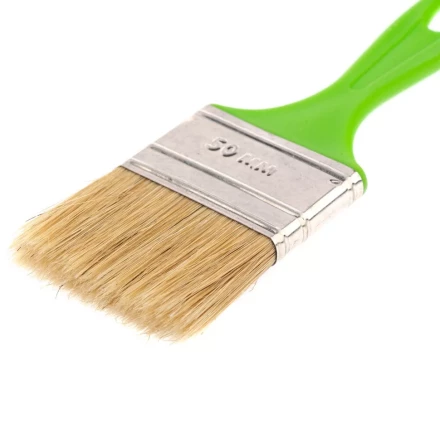 Кисть флейцевая "Евро", 50 x 8, натуральная щетина, пластиковая ручка Сибртех 83302 купить в Уфе