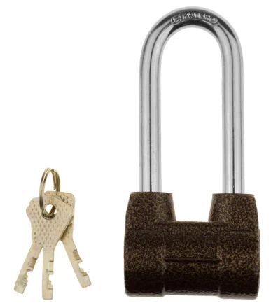 Замок навесной ЗУБР "МАСТЕР" облегченный, дисковый механизм секрета, ключ 7 PIN, удлиненная дужка d-10мм, 60мм 3720-4-01_z01 купить в Уфе