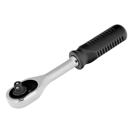 Ключ-трещотка 1/4&quot;, 45 зубьев, с быстрым сбросом, CrV, хром// Сибртех 14000 купить в Уфе