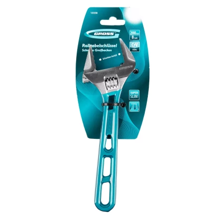 Ключ разводной 200 мм Gross 15558, CrV, облегченный купить в Уфе