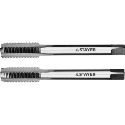 Комплект метчиков STAYER "MASTER", сталь 9ХС, М10х1,0, 2 шт 28025-10-1.0-H2