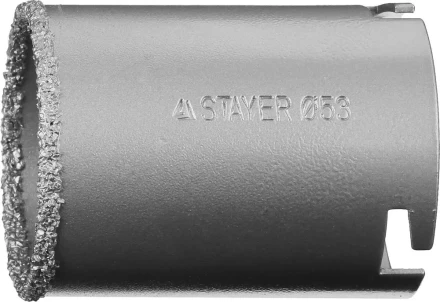 Коронка STAYER &quot;PROFESSIONAL&quot; кольцевая с карбидно-вольфрамовой крошкой, d=53мм 33345-53 купить в Уфе