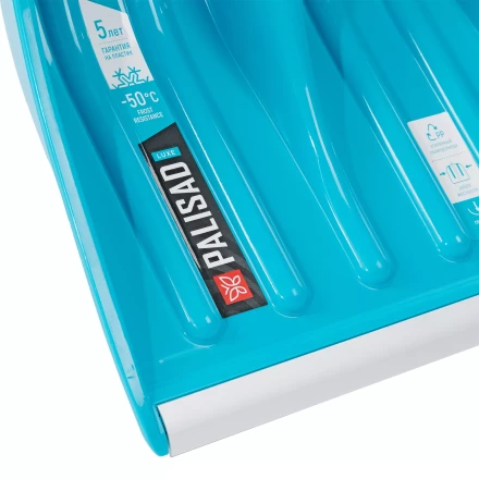 Лопата для уборки снега Palisad 61776, полипропилен, 350х405х1300мм, алюминиевый черенок, ПВХ накладка, LUXE купить в Уфе