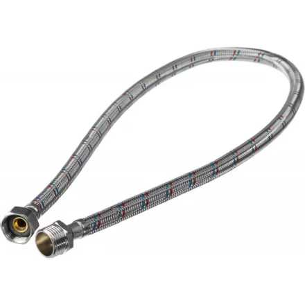Подводка гибкая ЗУБР для воды, оплетка из нержавеющей стали, г/ш 1/2" - 0,8м 51005-G/S-080 купить в Уфе