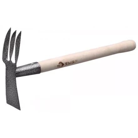 Мотыжка ЗУБР садовая комбинированная, лопатка + 3 зубца 4-39625 купить в Уфе